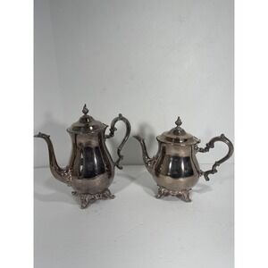 Set Of 2 Gorham E P Silver Vintage Tea or Coffee Pot YH372 And YH370 Stunning